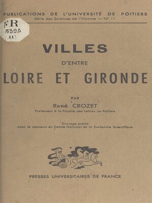 cover image of Villes d'entre Loire et Gironde